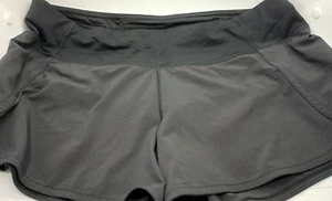 Lululemon Run Times Shorts II Black 4" Inseam W7AKOS Size 10 - Picture 1 of 4