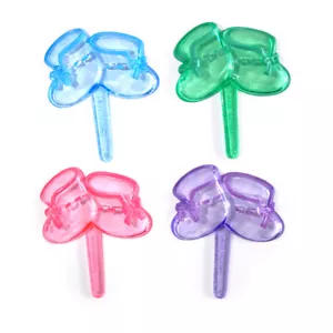 Baby Booties Picks, BakeArt Decorating Picks for Cakes, Cupcakes, Muffins x 4 - Picture 1 of 2