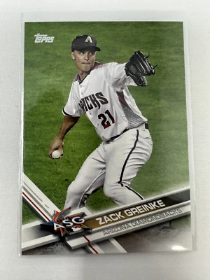 2017 TOPPS BASEBALL UPDATE ZACK GREINKE ASG US130 ARIZONA DIAMONDBACKS - Image 1 of 2