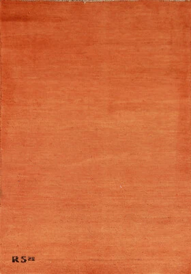 Stylish Gabbeh Solid Wool Contemporary Foyer Rug- Enhance Your Home Decor 3x4 ft - Image 1 of 4