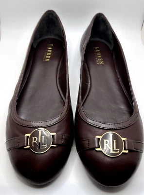 Lauren by Ralph Lauren "Alfie" brown Ballet Flats leather size 9B - Image 1 of 4