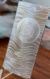 Barra Niue 2022 1 oz plata $2 Star Wars Mandalorian Beskar - Imagen 1 de 4