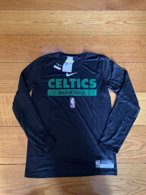 Men's Nike Gray Boston Celtics City Edition Elevated Marled Long Sleeve  T-Shirt