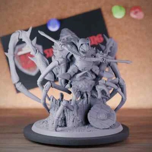 Goblin Spider Rider Miniature Archer Monster Mini Dungeons and Dragons 5e DnD - Picture 1 of 8