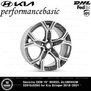 Genuine OEM 19" WHEEL ALUMINIUM 52910J5260 for Kia Stinger 2018-2021 - Picture 1 of 3