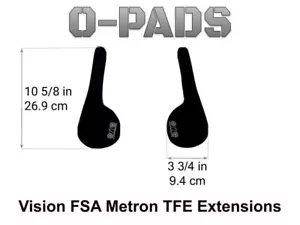 Vision Tech FSA Metron TFE Extension Armrest Pads & Official Velcro® Aerobars - Picture 1 of 9