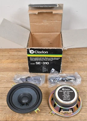 Новый винтажный CLARION SE-310 набор из 2 приборной панели держатель 87 мм двойной конус колонки - Изображение 1 из 4