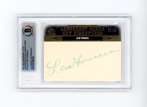 Lew Fonseca 2011 Sp Legendary Cuts 02/10 Black Cut Signatures Auto BAS COA - Picture 1 of 3