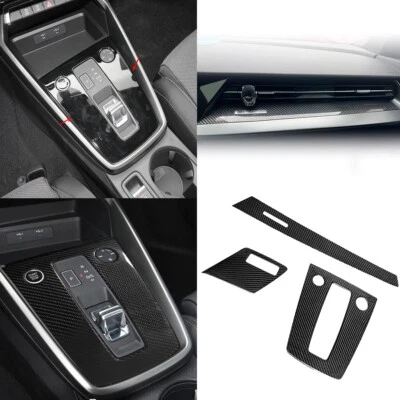 Real Carbon Fiber Interior Trim Console Dashboard Panel For Audi A3 8Y S3 RS3 21 - Image 1 of 4