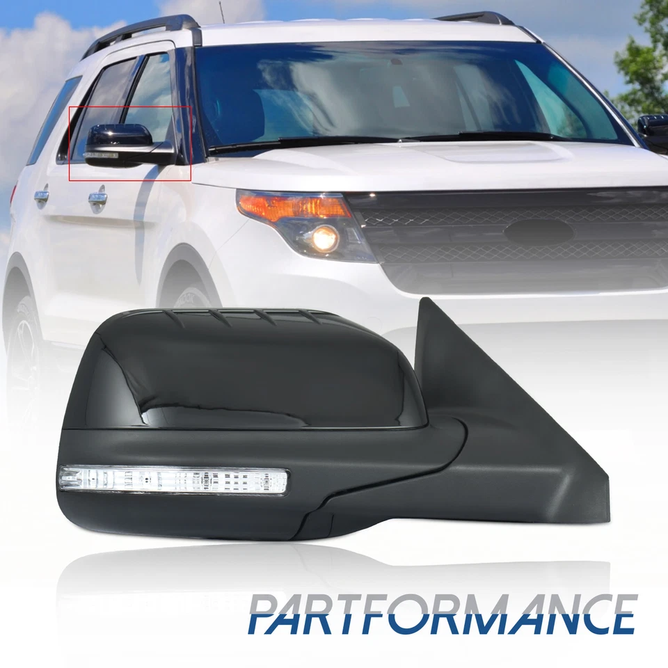 Espejo retrovisor lateral derecho ajuste derecho Ford Explorer 2011-2015 punto ciego plegado eléctrico 11 cables Foto 1 de 4