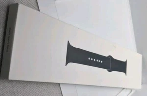 Apple Watch Sport Silicone Band Black 44mm M/L & S/M OEM New Original - Picture 1 of 15