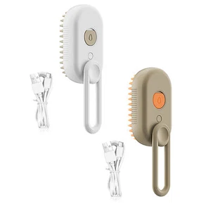 Cat Steam Brush Pet Steam Brush Multifunctional Dog Steamer Brush, 3 in 1 Brush - Picture 1 of 14