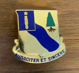 Spilla distintivo insegna sincera US Army 47 fanteria corazzata Bn Audaciter Et GEMSCO NY - Foto 1 di 4