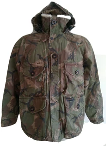 ABERCROMBIE & FITCH WOMEN ARMY TEMPERATE F (15/01/08) CAMOUFLAGE HOODED JACKET S - Picture 1 of 12