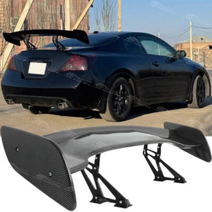 For Nissan Altima Coupe 2-Door Carbon 47" Rear Trunk GT Racing Spoiler Tail Wing - Picture 1 of 10