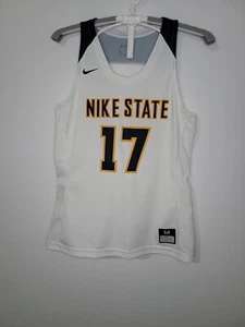 Nike State #17 Basketball Womens Medium White Jersey 867929 M169 - Picture 1 of 10