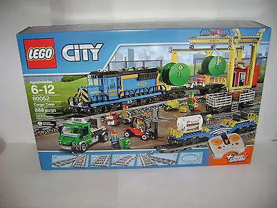 NEW LEGO 60052 CITY CARGO TRAIN 888 Pcs POWER FUNCTIONS TRACKS RETIRED A - Image 1 of 4