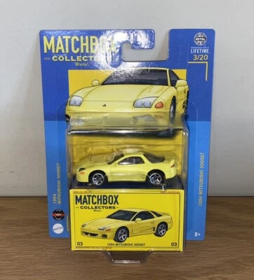 2024 MATCHBOX COLLECTORS 1994 MITSUBISHI 3000GT YELLOW SPORTS CAR #3/20 - Image 1 of 3