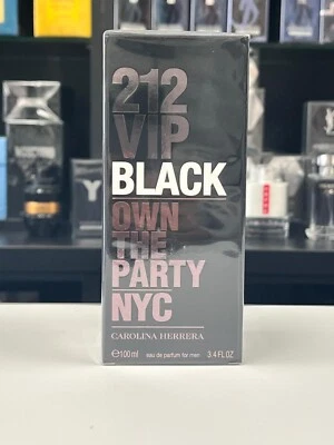 Carolina Herrera 212 VIP 男士黑色淡香精 3.4 液量 盎司 / 100ml — 第 1/3 张图片