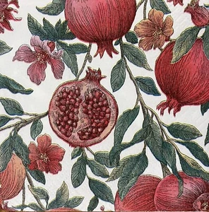 Two Cocktail individual Beverage Paper Napkins for Art Craft Decoupage Fruit - Picture 1 of 10