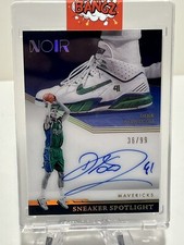 2021-22 NOIR Dirk Nowitzki Sneaker Spotlight On Card Auto 36/99 Mavericks BANGZ
