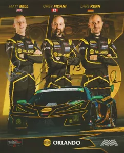 2025 AWA Racing Chevy Corvette Z06 GT3.R GTD signed Sebring IMSA Hero Card - Bild 1 von 2