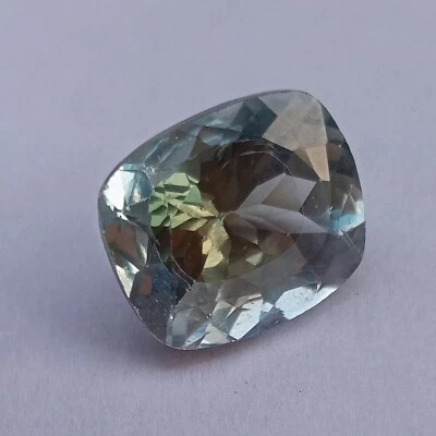 Cojín de zafiro pitambari bicolor natural de 17,40 quilates piedras preciosas sueltas certificadas Foto 1 de 4