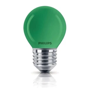Philips P45 Glühbirne Decolight Grün E27 ES 15W 8lm Partylicht Lichterkette - Bild 1 von 3
