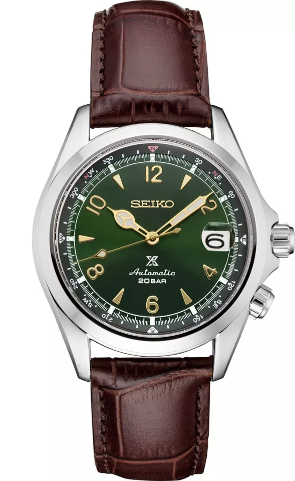 NEW SEIKO PROSPEX SPB121 ALPINIST GREEN DIAL W LEATHER STRAP AUTOMATIC WATCH - Image 1 of 1