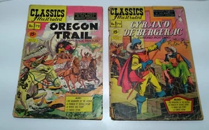 Classics Illustrated #72, 79 (1951) Oregon Trail Cyrano De Bergerac Comic Book - Picture 1 of 3