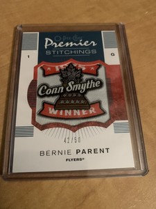 2007 08 OPC Premier Stitchings BERNIE PARENT Philadelphia Conn Smythe /50