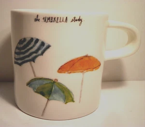 Tazza studio Rae Dunn The Umbrella schizzo magenta caffè tè tazza ceramica 10 oz HTF - Foto 1 di 8