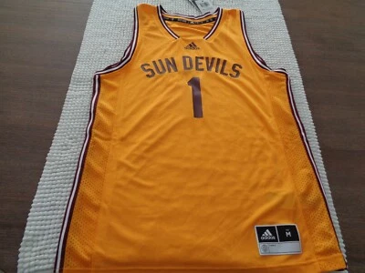 Nueva con etiquetas Camiseta deportiva de baloncesto verde primitivo Adidas de Arizona State ASU Sun Devils para hombre mediana Foto 1 de 4