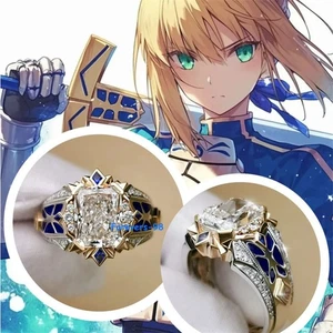 Fate/stay night Altria Pendragon Saber anelli cosplay accessori oggetti di scena regali di Natale - Foto 1 di 4