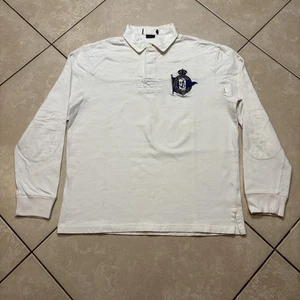 Ralph Lauren Poloshirt Herren Large Weiß Custom Fit Maritimes Wappen Langarm - Bild 1 von 15