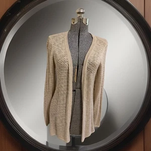 Belle by Belldini leichte Strickjacke vorne offen hellbraun Strick Damengröße Small " - Bild 1 von 8