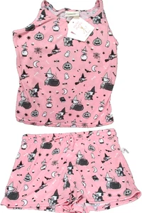 Snoopy Peanuts Tanque Dormir Salón Corto PJ Set Rosa Munki Munki MED 2 Piezas - Imagen 1 de 1