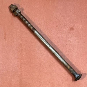 Salvage Steel Long Carriage Bolt And Two Nuts 3/4” NC X 16”, Square 3/4” Shank - Picture 1 of 18