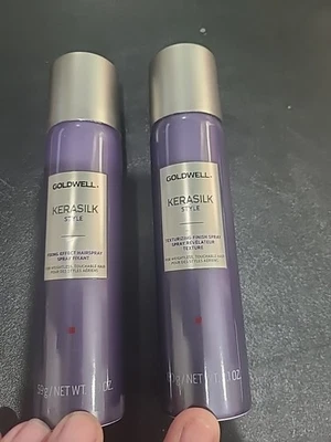 Goldwell Kerasilk Style 1 Texturizing Finish Spray & 1 Fixing Effect Hairspray - Image 1 of 4
