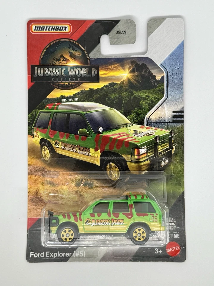 Camión SUV Ford Explorer Matchbox Jurassic Park World Rebirth película MBX 93 Foto 1 de 1