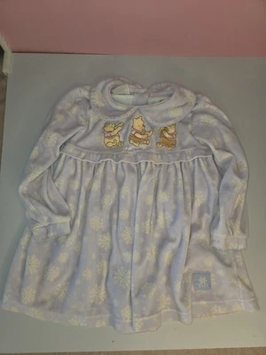The Disney Store Classic Pooh Snowflake Velour Dress Kids 4t - Image 1 of 4