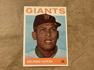 1964 Topps Orlando Cepeda #390 HOF - EX+ - Leve desgaste de canto - Sem dobras - Imagem 1 de 2
