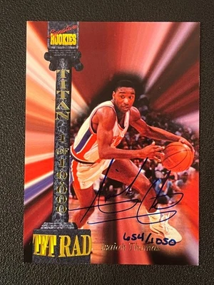 Isaih Thomas 1994 Signatures Rookie Auto CXXX /1050 Pistons - Image 1 of 2