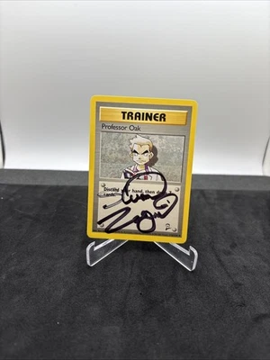 Professor Oak Base Set 2 116/130 Stuart Zagnit Voice Actor Signed Card - Image 1 of 4