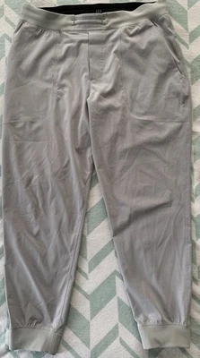"Pantalones de chándal Lululemon para hombre tejidos Air ABC grandes grises entrepierna de 27""" Foto 1 de 4