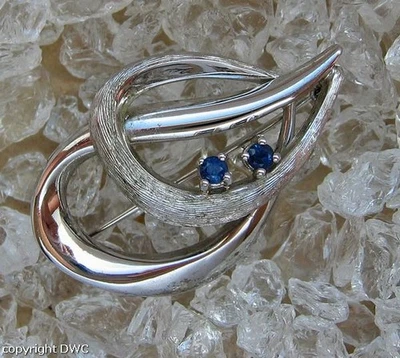 Saphirbrosche Safir Brosche mit Saphir Saphire aus 835 Silber top - Bild 1 von 4