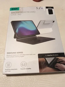 ESR Magnetic Keyboard Case 360 Rebound Series iPad Air 11, 10.9 Pro 11 WEISS - Bild 1 von 6