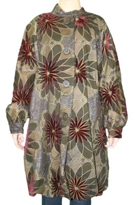 CUSTO BARCELONA Women's Rudy Colorscope Floral Pea Coat 792551 Sz 8/42 $660 NWT - Picture 1 of 4