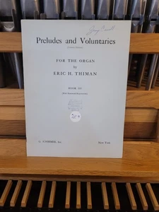* Eric Thiman: Preludes and Voluntaries, book 3; organ (Schirmer) - Picture 1 of 1