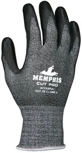 Memphis 92723PUXL Cut Pro Salt & Pepper Shell Blk Coated Gloves Size XL(12 Pair) - Picture 1 of 1